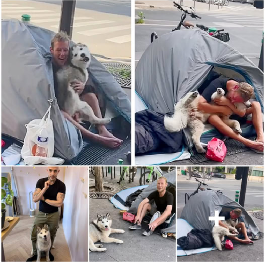 In a touching story, a homeless man forms a bond of love and care with a stray dog, offering it companionship despite having so little himself -ltbl