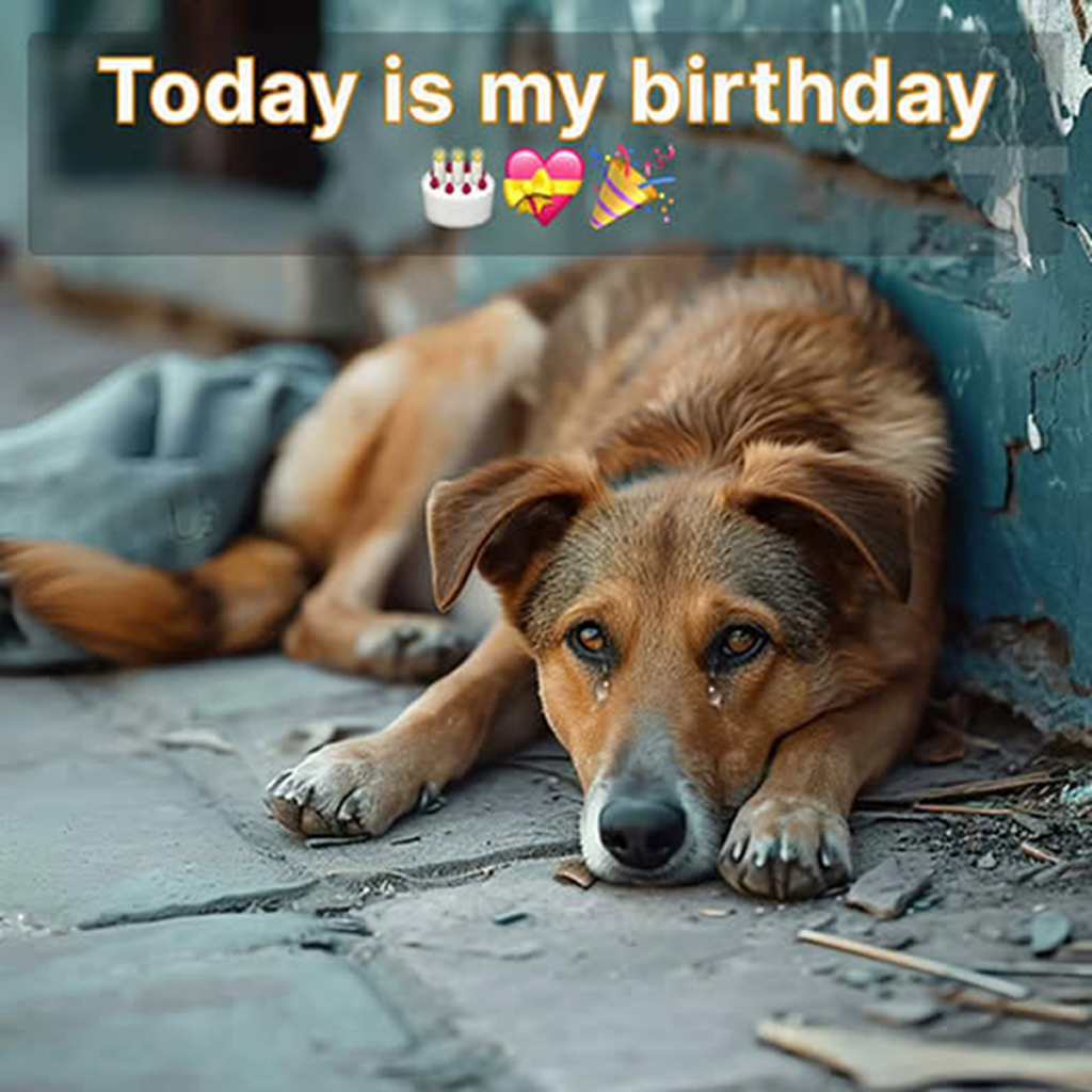 It's my birthday today, but I'm feeling down as no one has said "Happy Birthday" to me. -dtht